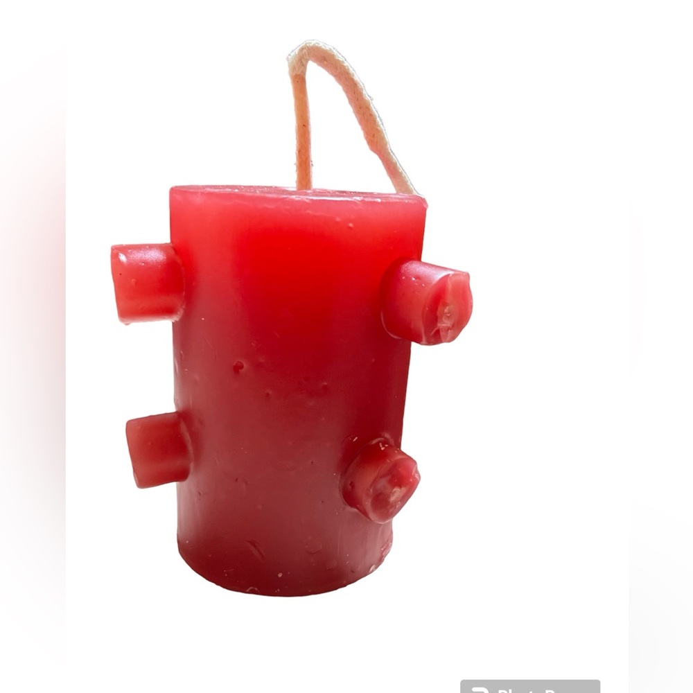 7 wick spell breaker  red candle/ vela de 7 mechas tumba trabajos  roja